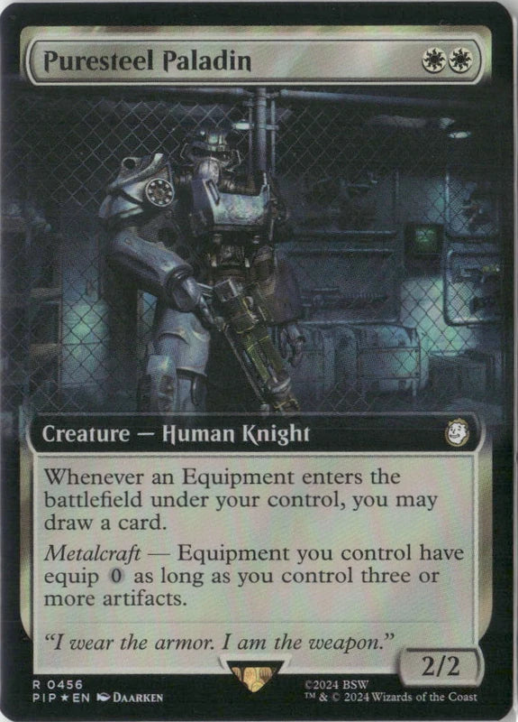 Scan Image | Puresteel Paladin (Extended Art) - Universes Beyond: Fallout | [DC37B6AD]