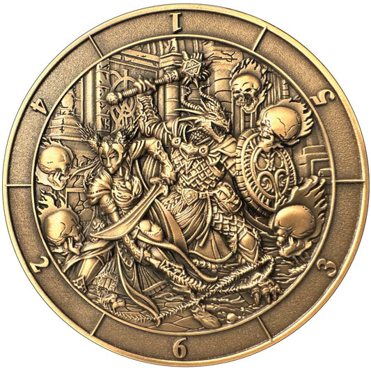 Dice Coin D6 Battle Scene