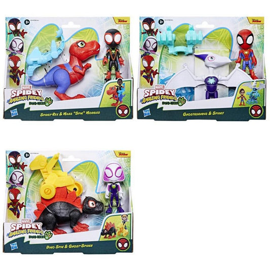 Spidey And His Amazing Friends -  Lg Dino Hero Acsry Assortment (4)