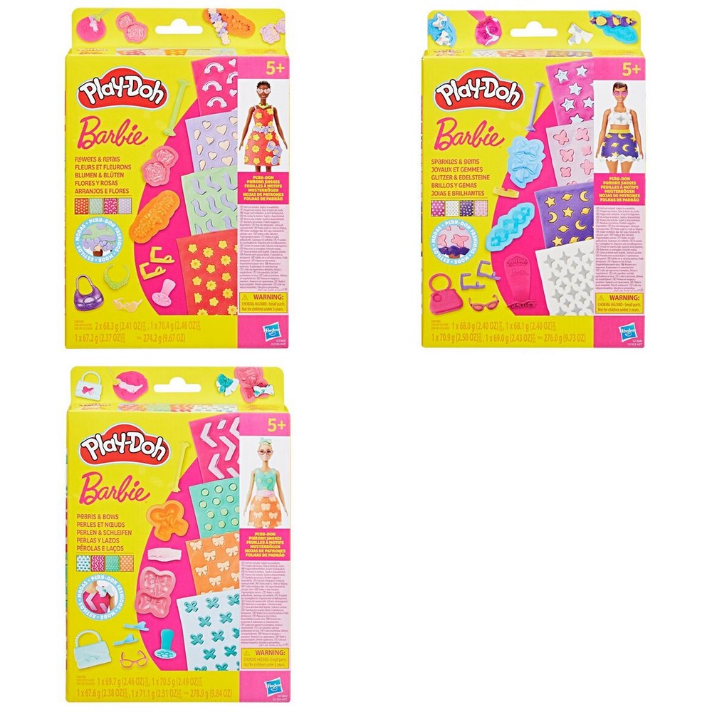 Playdoh - Barbie Designer Patterns Packs Assortment (6)