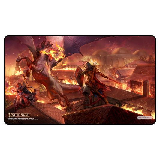 GamerMats: Seoni & Valeros vs The Sandpoint Devil - Pathfinder Playmat
