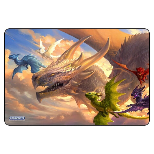 GamerMats: Baby Dragons Flight Lessons - XL Deskmat