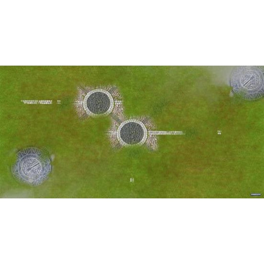 GamerMats: Stone Ruins - XL Wargame Mat - 36" x 72
