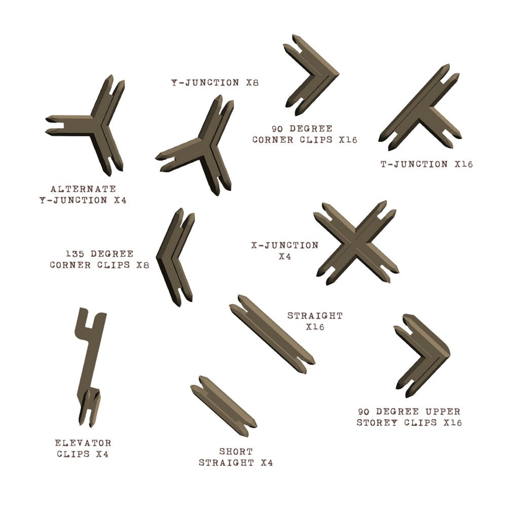 Battle Systems - Plastic Terrain Clips - Brown (2023)