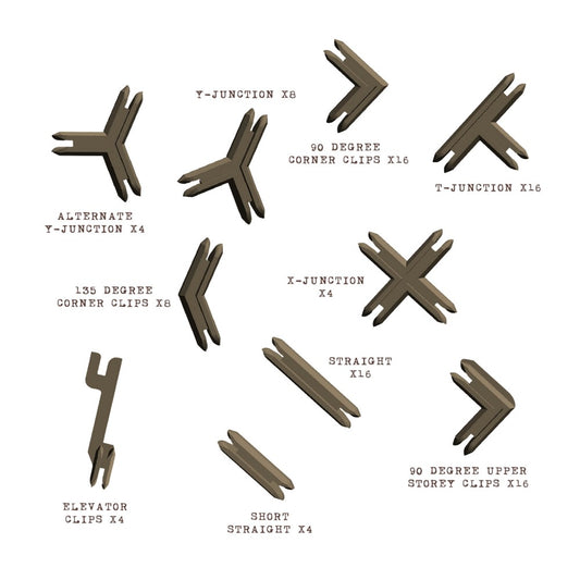 Battle Systems - Plastic Terrain Clips - Brown (2023)