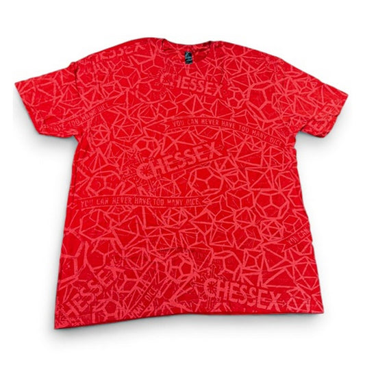 CHX 87047 Unisex Chessex T-Shirt - Red - Size 3XL