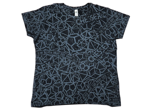 CHX 86036 Ladies Fit Chessex T-Shirt - Black - 2XL