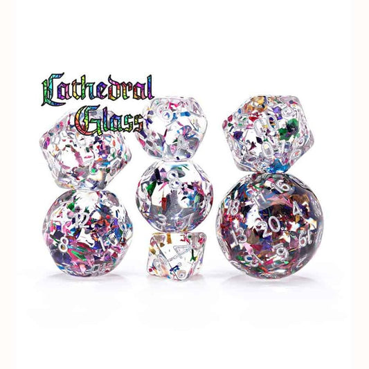 GateKeeper Games - Double Dice - Cathedral Glass - Dice Set 7