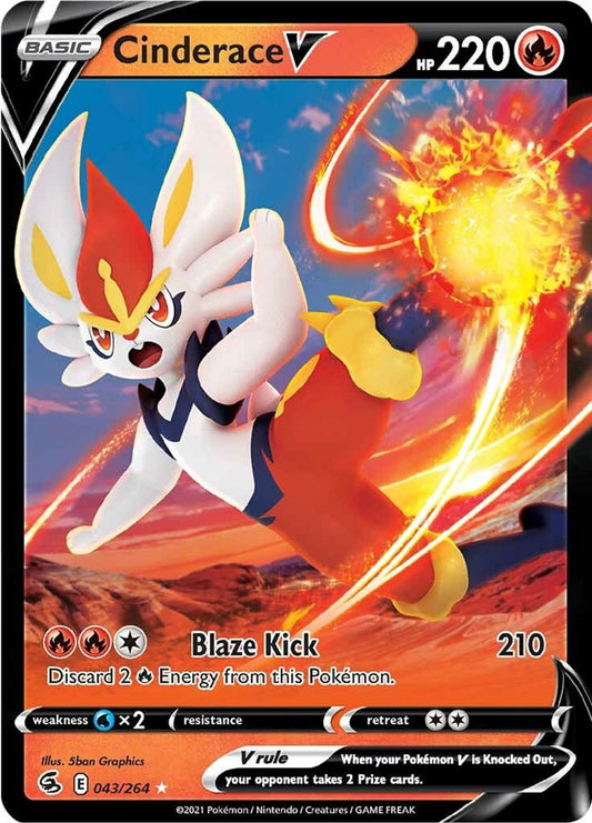 Cinderace V (43) - SWSH08: Fusion Strike