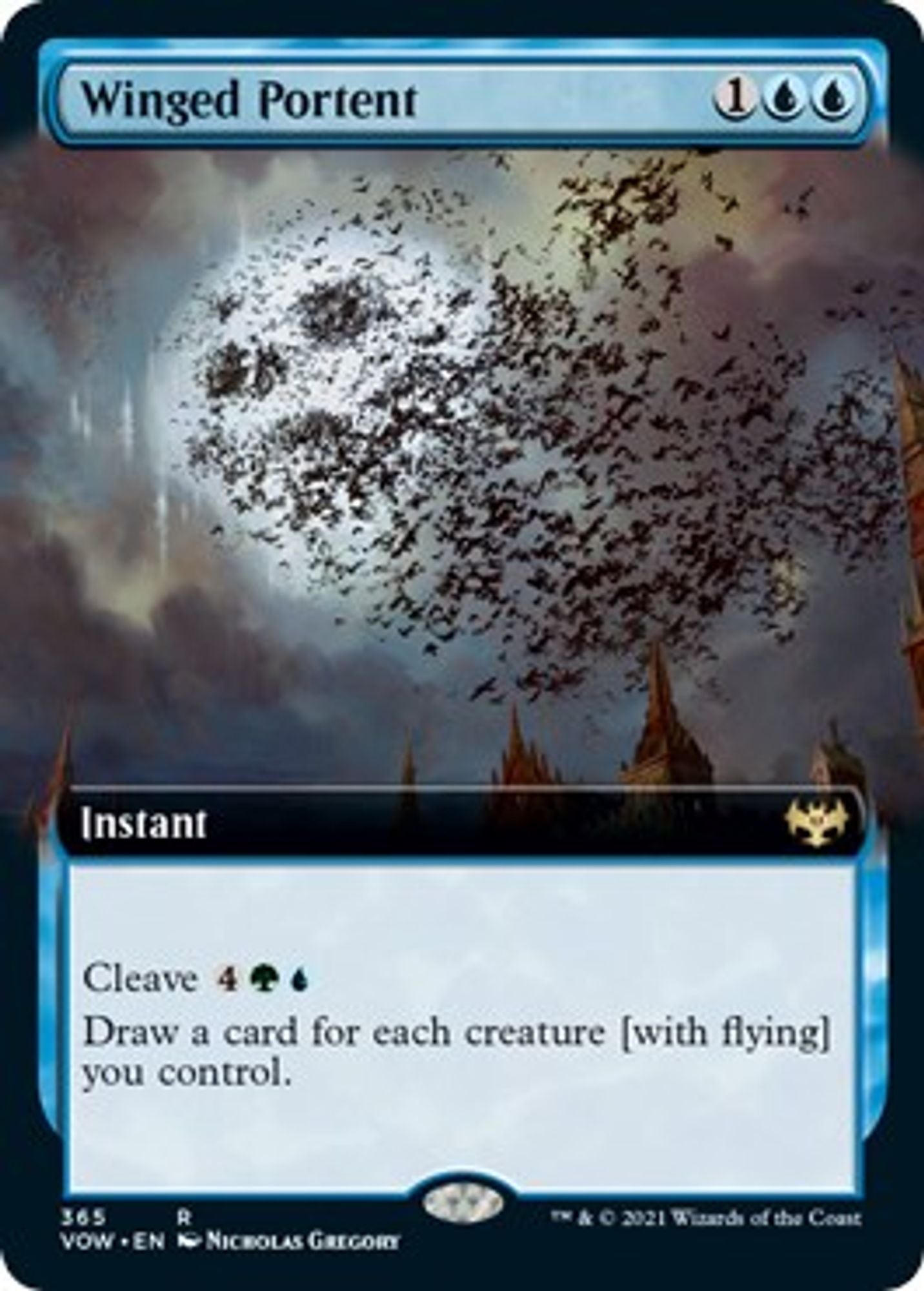 Winged Portent (Extended Art)