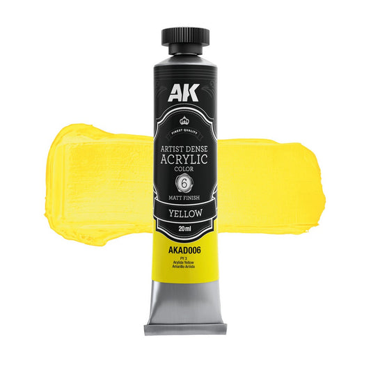 AK Interactive - Dense Acrylics - Yellow 20ml