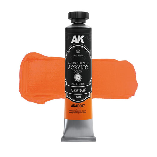 AK Interactive - Dense Acrylics - Orange 20ml