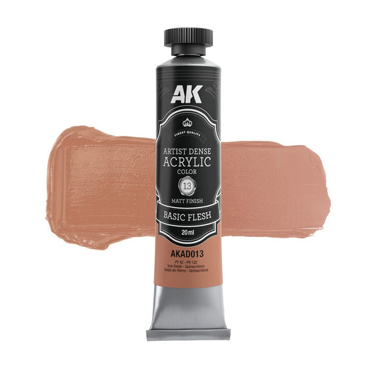 AK Interactive - Dense Acrylics - Basic Flesh 20ml