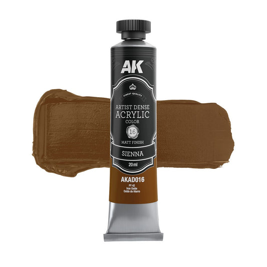 AK Interactive - Dense Acrylics - Sienna 20ml