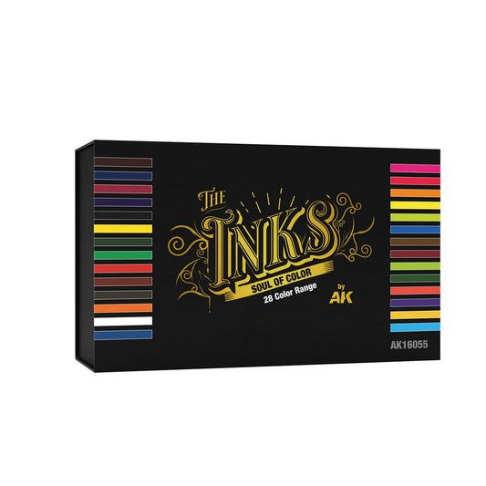 AK Interactive - The Inks - Special Box Full Range The Inks (28 Colors X 30 ml)