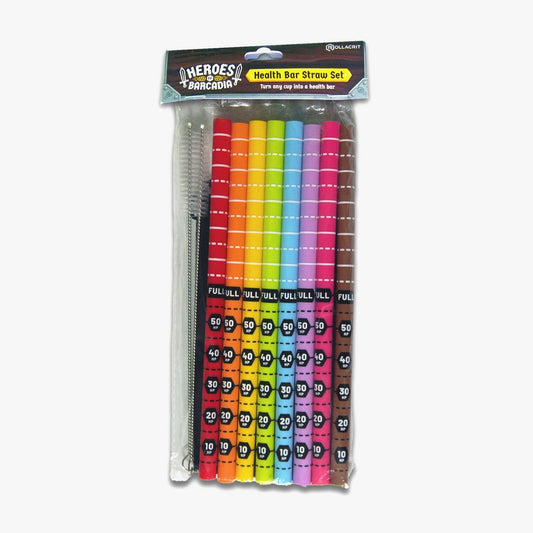 Heroes of Barcadia Silicone Straw Pack
