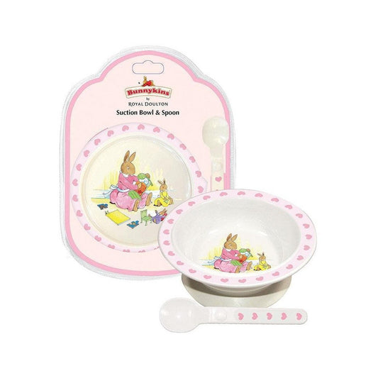 Bunnykins: Suction Bowl with Spoon - Pink