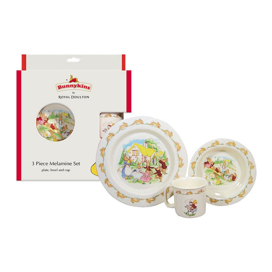 Bunnykins: 3 Piece Melamine Set - White