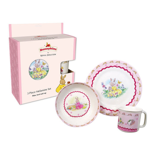 Bunnykins: 3 Piece Melamine Set - Pink