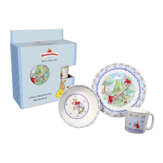 Bunnykins: 3 Piece Melamine Set - Blue