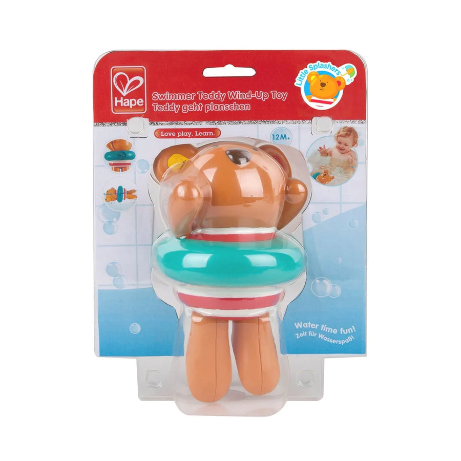 Hape - Bath Toys: Swimmer Teddy Wind-Up Toy