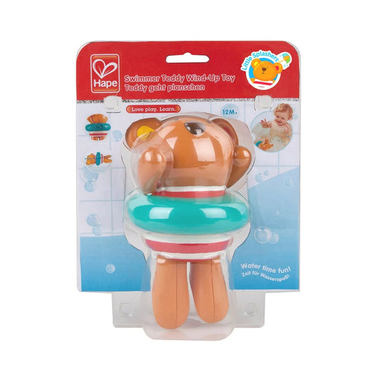 Hape - Bath Toys: Swimmer Teddy Wind-Up Toy