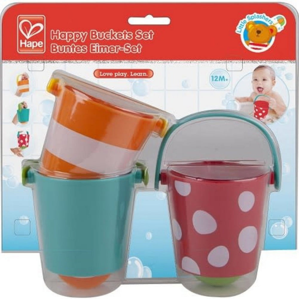 Hape - Bath Toys: Happy Buckets Set