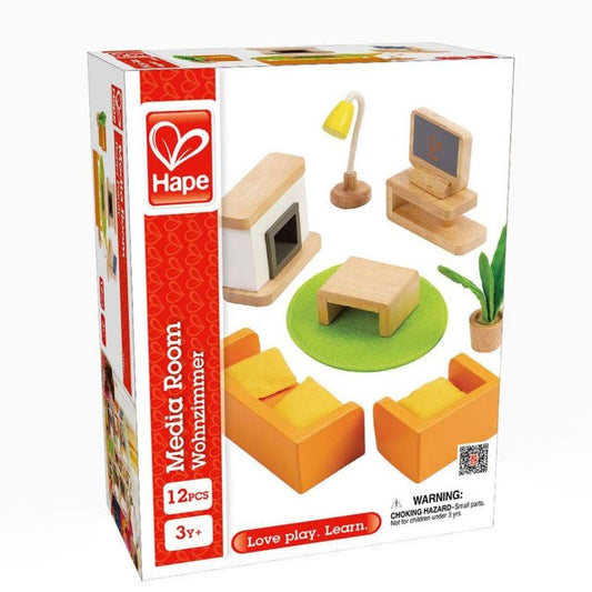 Hape - Doll House & Furniture: Media Room
