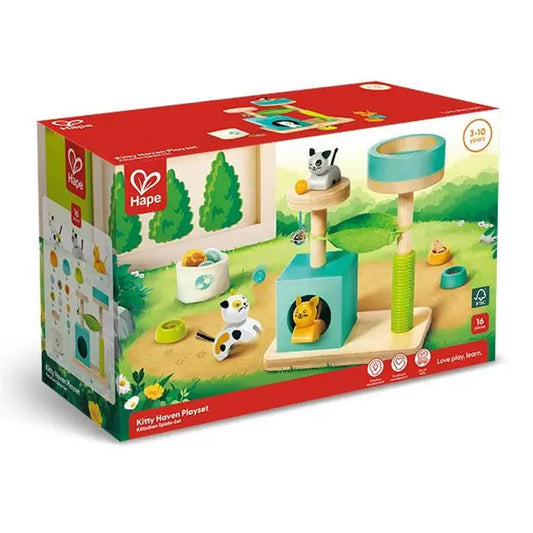 Hape - Doll House & Furniture: Kitty Haven Playset