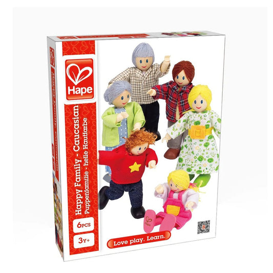 Hape - Doll House & Furniture: Happy Family - Caucasian