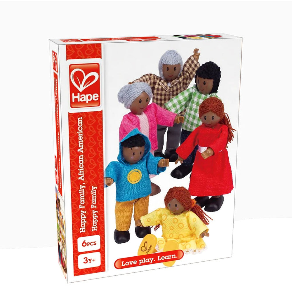 Hape - Doll House & Furniture: Happy Family - African American