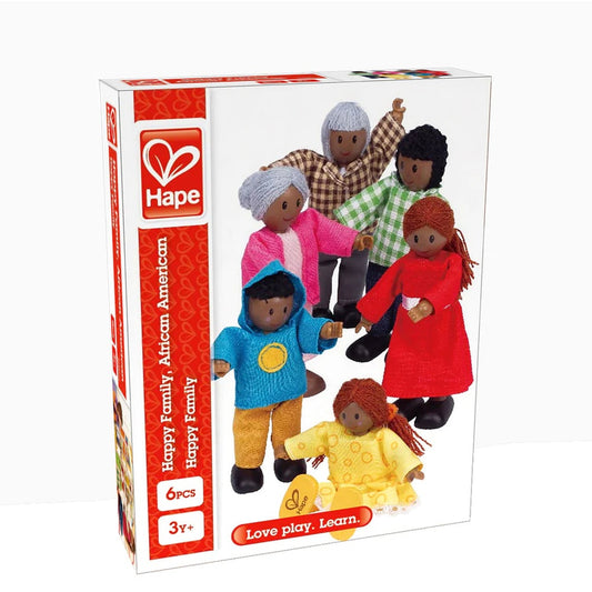 Hape - Doll House & Furniture: Happy Family - African American