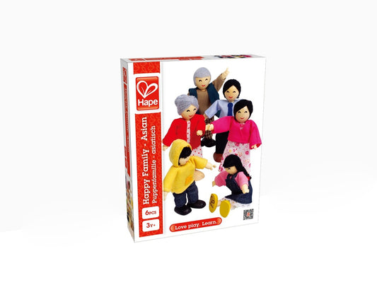 Hape - Doll House & Furniture: Happy Family - Asian