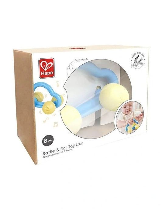Hape - Infant Toys: Rattle and Roll Toy Car