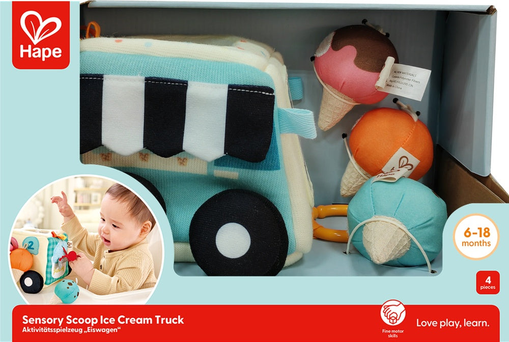 Hape - Infant Toys: Sensory Scoop Ice Cream Truck