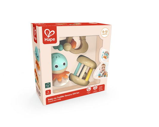 Hape - Infant Toys: Baby to Toddler Sensory Gift Set