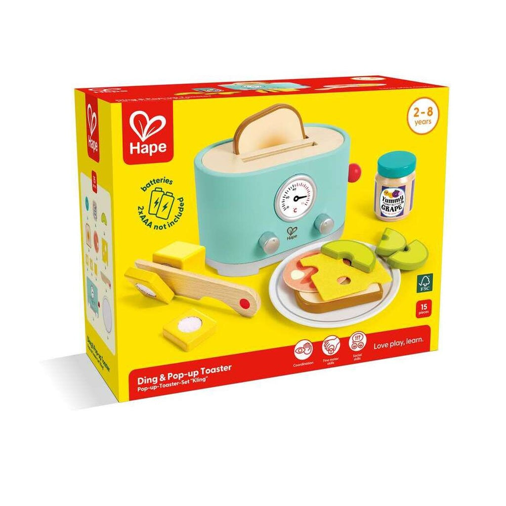 Hape - Kitchen & Food: Ding & Pop-Up Toaster