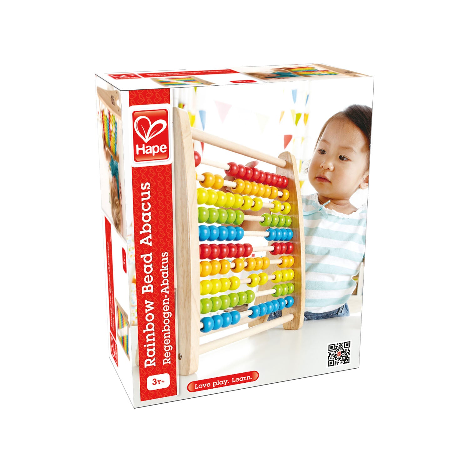 Hape - Learning Toys: Rainbow Bead Abacus