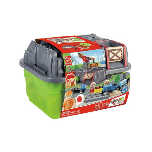 Hape - Railway: Railway Bucket-Builder-Set