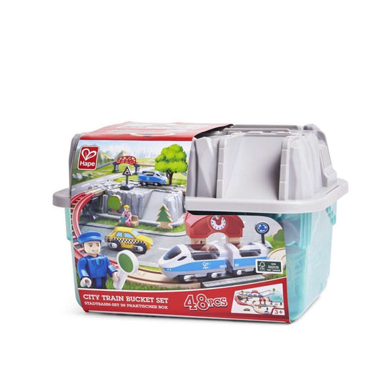 Hape - Railway: City Train Bucket Set