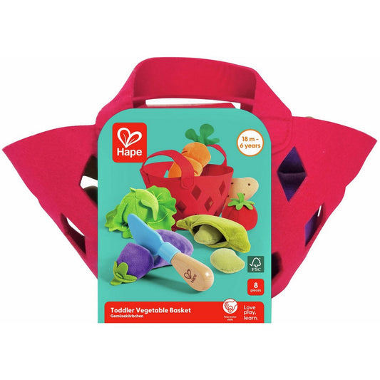 Hape - Toddler Kitchen & Food: Toddler Vegetable Basket