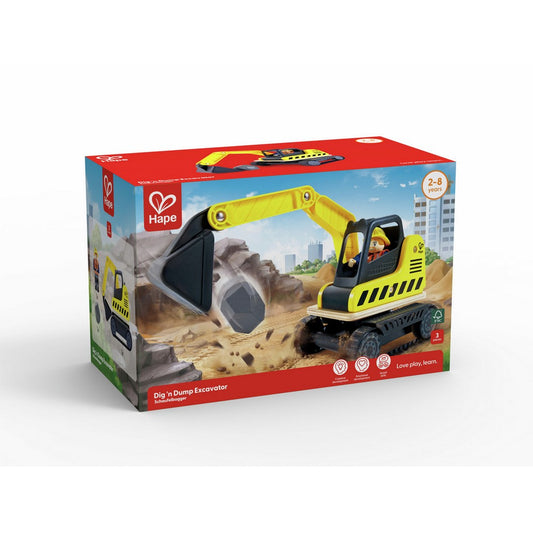 Hape - Vehicles & Playsets: Dig'n Dump Excavator