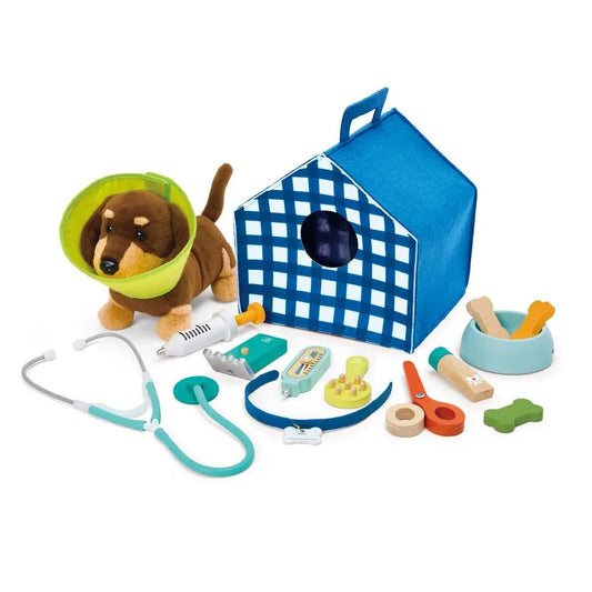 Hape - Vehicles & Playsets: Puppy Care Clinic Vet Set