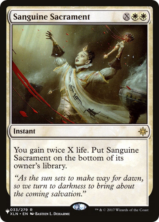Sanguine Sacrament - The List Reprints