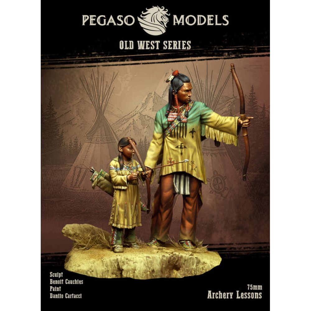 Pegaso Models - Archery Lesson with a Kid 75mm on foot