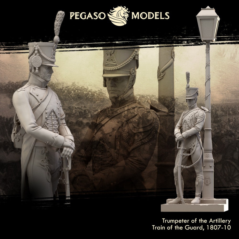 Pegaso Models - Trumpeter of the Artillery Train of the Guard; 1807-10 75mm on foot