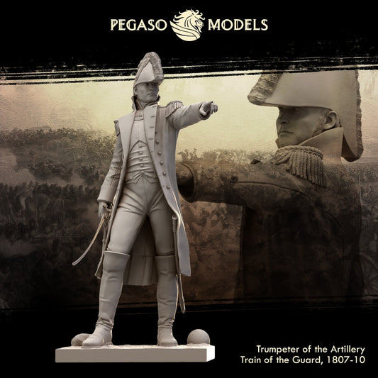 Pegaso Models - Officer in Campaign Uniform; 1808 75mm on foot