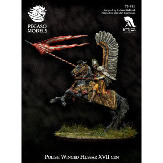 Pegaso Models - Polish Winged Hussar 75mm on horse