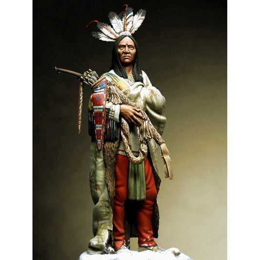 Pegaso Models - Hidatsa Warrior 75mm on foot CLASSICS