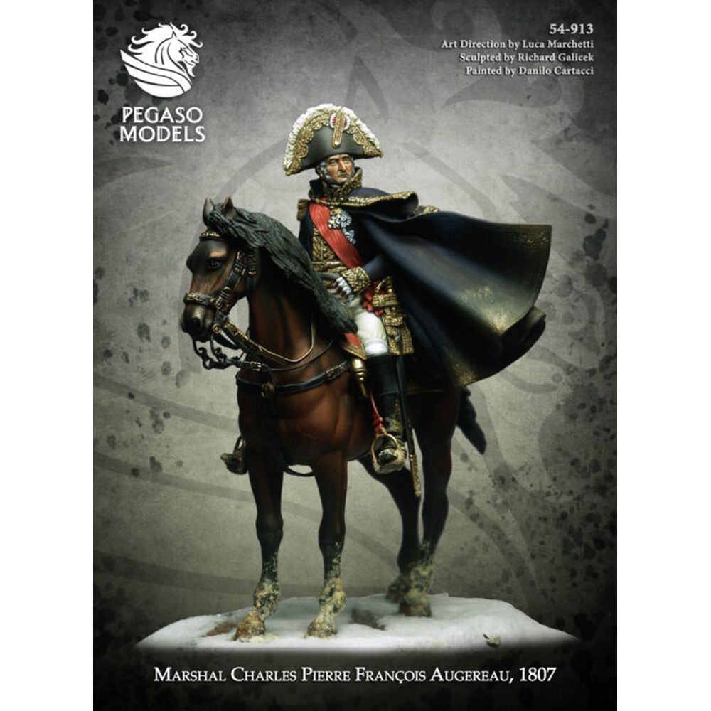 Pegaso Models - Marshall Auguerau 54mm on horse